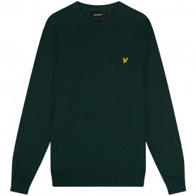 блуза,облекла,на,разпродажба,мъжки,пуловери,lyle,and,scott,merino,crew,knit,sweater,dk,green,w486