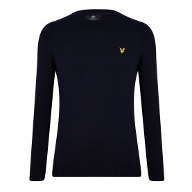 блуза,облекла,на,разпродажба,мъжки,пуловери,lyle,and,scott,merino,crew,knit,sweater,dark,navy,z271
