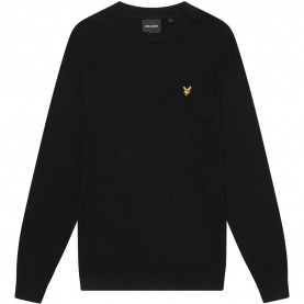 блуза,мъжки,пуловери,lyle,and,scott,merino,crew,knit,sweater,jet,black,z865