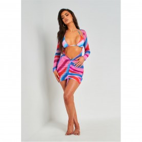 рокля,дамски,поли,и,рокли,missy,empire,printed,long,sleeve,mesh,dress,cover,up,multi