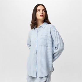 дамски,ризи,jack,wills,oversized,linen,shirt,blue,stripe