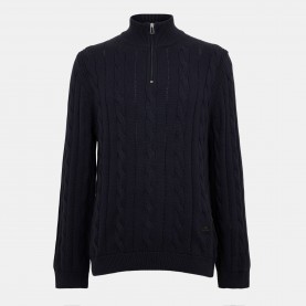 пуловер,мъжки,пуловери,ps,paul,smith,men,s,cable,crew,neck,jumper,blue,49