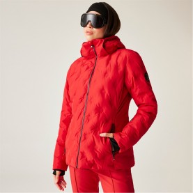 Непромокаемо яке Dare 2b Women's Enfold Heat-Sealed Detachable Hood Insulated Waterproof Jacket - True Red непромокаемо,яке,туристическо,облекло,дамско,туристическо,облекло,дамски,водоустойчиви,якета,дамски,палта,и,якета,размер+,дамски,облекла,размер,dare,2b,wom