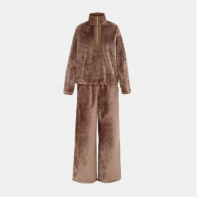 поларена,блуза,всички,коледни,подаръци,дамски,пижами,biba,women's,fleece,pyjama,long,sleeve,top,fig