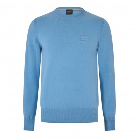 пуловер,мъжки,пуловери,boss,mens,boss,orange,long,sleeve,crew,neck,jumper,(kanovano),open,blue
