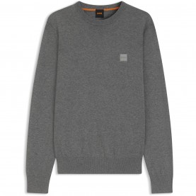 пуловер,мъжки,пуловери,boss,men's,kanovano,crew,neck,jumper,silver,041