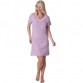 дамски,пижами,camille,sleeved,knee,length,nightshirt,lilac