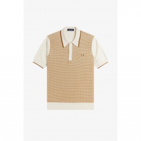 блуза,с,яка,мъжки,пуловери,мъжки,тениски,fred,perry,men,s,knitted,short,sleeve,polo,shirt,ecru,560