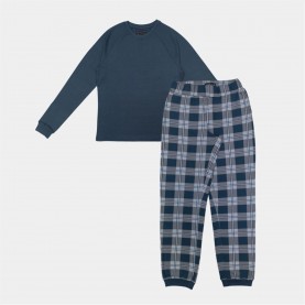 Howick Crew Neck Sn54 - Blue Check мъжки,пижами,howick,crew,neck,sn54,blue,check
