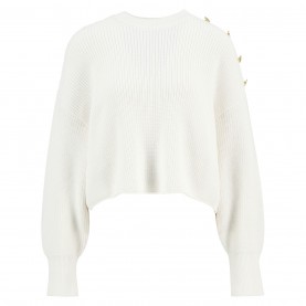 Дамски пуловер Barbour International Womens Alexis Crew-Neck Jumper - Off White дамски,пуловер,дамски,плетени,дрехи,barbour,international,womens,alexis,crew,neck,jumper,off,white