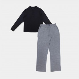 Howick 3 Button Sn54 - Charcoal Plain мъжки,пижами,howick,3,button,sn54,charcoal,plain