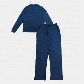 Howick 3 Button Sn54 - Blue Plain мъжки,пижами,howick,3,button,sn54,blue,plain