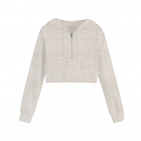 суичър,дамски,горнища,с,качулка,дамски,облекла,размер,miso,women's,cropped,hoodie,sand