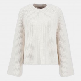 Пуловер Barbour Vera Crew Neck Jumper - Cloud пуловер,дамски,плетени,дрехи,barbour,vera,crew,neck,jumper,cloud