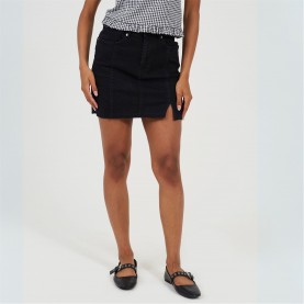 дамска,пола,brave,soul,womens,denim,mini,skirt,black