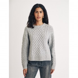 пуловер,дамски,плетени,дрехи,nobodys,child,nc,crew,jumper,ld99,grey