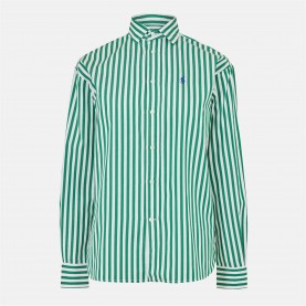 Риза с дълъг ръкав POLO RALPH LAUREN Women's Stripe Long Sleeve Patterned Shirt - GRN GRS WH риза,с,дълъг,ръкав,дамски,ризи,polo,ralph,lauren,women's,stripe,long,sleeve,patterned,shirt,grn,grs,wh