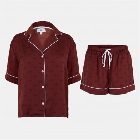 комплект,дамски,пижами,dkny,dkny,mono,ss,pj,set,ld99,red