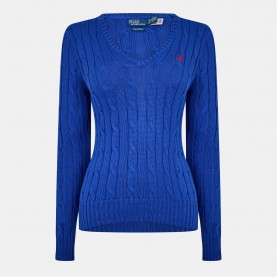 пуловер,дамски,плетени,дрехи,polo,ralph,lauren,women's,kimberly,crew,neck,jumper,rugby,royal