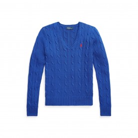 Пуловер POLO RALPH LAUREN Women's Kimberly Crew Neck Jumper - RUGBY ROYAL пуловер,дамски,плетени,дрехи,polo,ralph,lauren,women's,kimberly,crew,neck,jumper,rugby,royal