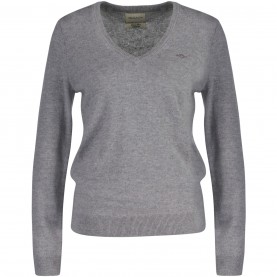 дамски,плетени,дрехи,gant,extrafine,lambswool,v,neck,cream,s,grey,melange