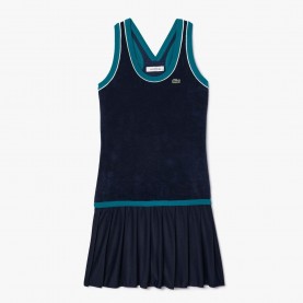 Рокля Lacoste Slim-Fit Cross Back Terry Dress - Blue рокля,lacoste,slim,fit,cross,back,terry,dress,blue