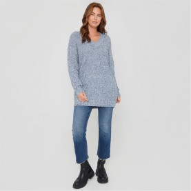 пуловер,дамски,плетени,дрехи,дамски,облекла,размер,be,you,you,cosy,v,neck,stretch,jumper,ld00,teal