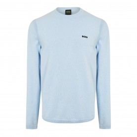 пуловер,мъжки,пуловери,boss,logo,crewneck,jumper,blue,460