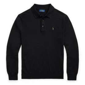 пуловер,мъжки,пуловери,polo,ralph,lauren,men,s,merino,crew,neck,jumper,polo,black