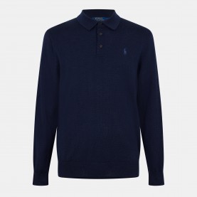 пуловер,мъжки,пуловери,polo,ralph,lauren,men,s,merino,crew,neck,jumper,hunter,navy