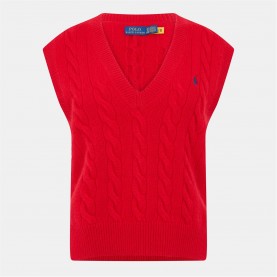 Блуза POLO RALPH LAUREN Women's Knitted Sweater Vest - RL 2000 RED блуза,дамски,плетени,дрехи,polo,ralph,lauren,women's,knitted,sweater,vest,rl,2000,red