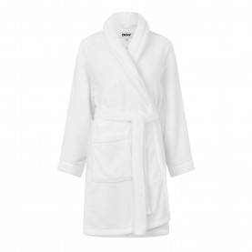 Дамска рокля DKNY Womens Plush Relaxed Fit Dressing Gown - Cream дамска,рокля,дамски,пижами,dkny,women,s,plush,relaxed,fit,dressing,gown,cream