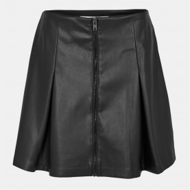Пола DKNY DKNY PU Skirt Ld54 - Black пола,поли,и,къси,панталони,dkny,dkny,pu,skirt,ld54,black