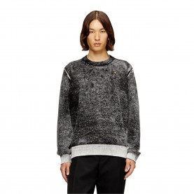 пуловер,мъжки,пуловери,diesel,men,s,crew,neck,jumper,black
