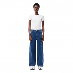 Дамски дънки Lacoste Womens High-Rise Wide Leg Jeans - Medium Blue дамски,дънки,дамски,дънки,lacoste,women,s,high,rise,wide,leg,jeans,medium,blue