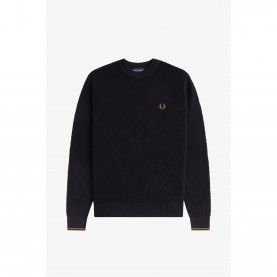 пуловер,мъжки,пуловери,fred,perry,crew,neck,jumper,black,102
