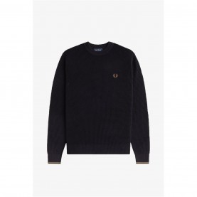 пуловер,мъжки,пуловери,fred,perry,crew,neck,jumper,black,102