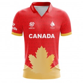 фланелка,мъжко,облекло,за,крикет,oneills,canada,cricket,jersey,senior,red