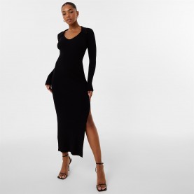 рокля,дамски,плетени,дрехи,jack,wills,polo,maxi,dress,black
