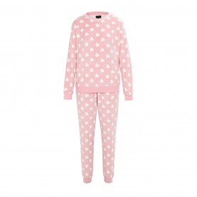 комплект,дамски,пижами,дамски,облекла,размер,linea,long,sleeve,pyjama,set,lady,pink