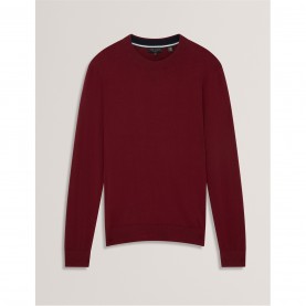 Ted Baker Ted Merino Crewneck Sn00 - Oxblood мъжки,пуловери,ted,baker,ted,merino,crewneck,sn00,oxblood