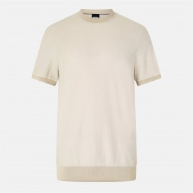 плетена,блуза,мъжки,пуловери,мъжки,тениски,boss,men's,cotton,knitted,top,open,white,131