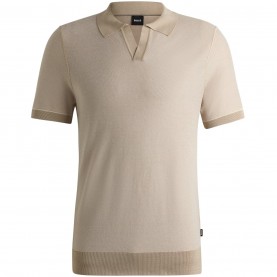 блуза,с,яка,мъжки,пуловери,мъжки,тениски,boss,men's,hjianluca,knitted,polo,shirt,open,white,131