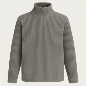пуловер,дамски,плетени,дрехи,i,saw,it,first,zip,neck,jumper,grey