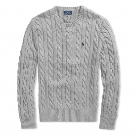 пуловер,мъжки,пуловери,polo,ralph,lauren,cable,knit,jumper,fawn,gry,htr