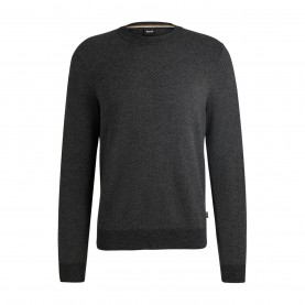 пуловер,мъжки,пуловери,boss,men's,h,eltoro,crew,neck,jumper,black,001