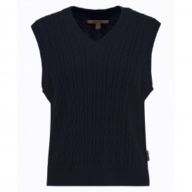 Дамски пуловер Barbour Womens Hartland Crew Neck Jumper - Navy дамски,пуловер,barbour,womens,hartland,crew,neck,jumper,navy