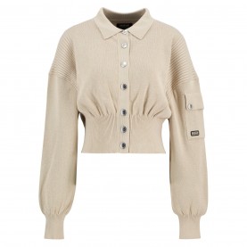 Barbour International Womens Gigi Knitted Bomber - Cement дамски,плетени,дрехи,barbour,international,womens,gigi,knitted,bomber,cement