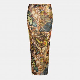 Дамска пола Jean Paul Gaultier Womens Papillon Maxi Skirt - Yellow/Multi дамска,пола,jean,paul,gaultier,women,s,papillon,maxi,skirt,yellow,multi