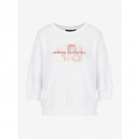 Блуза Armani Exchange Crewneck Sweatshirt - White блуза,armani,exchange,crewneck,sweatshirt,white